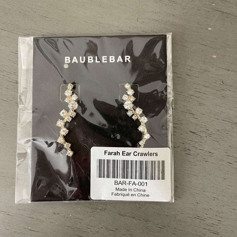 BaubleBar Gold and Silver Farah Ear Crawlers